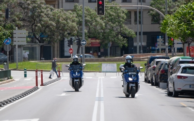 El tall de trànsit del cap de setmana passat a l'avinguda Concòrdia | Roger Benet